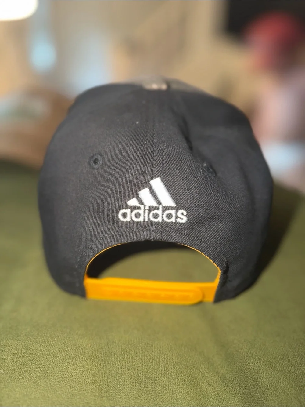 adidas camo Boston Bruins NHL Baseball snap back Cap Interior Detail